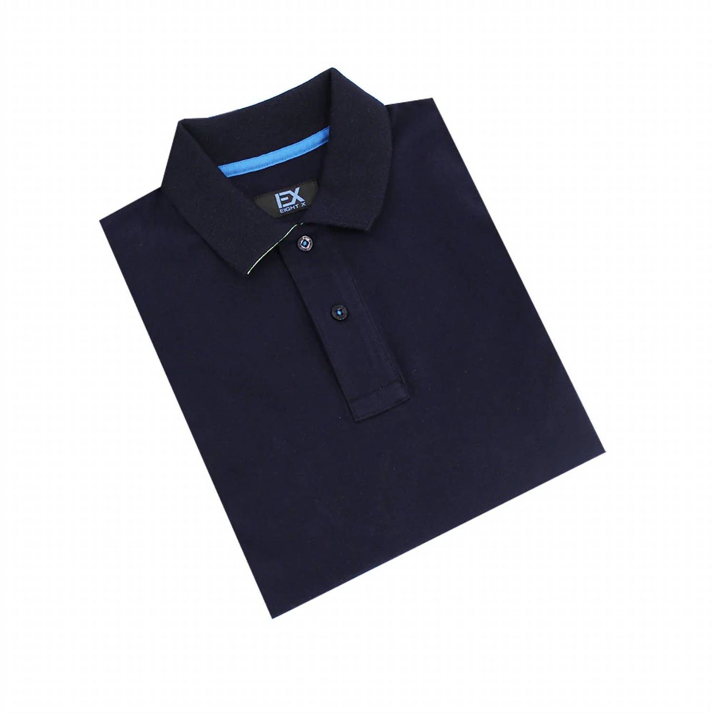 Double Sided Collar Ribbed Texture Polo