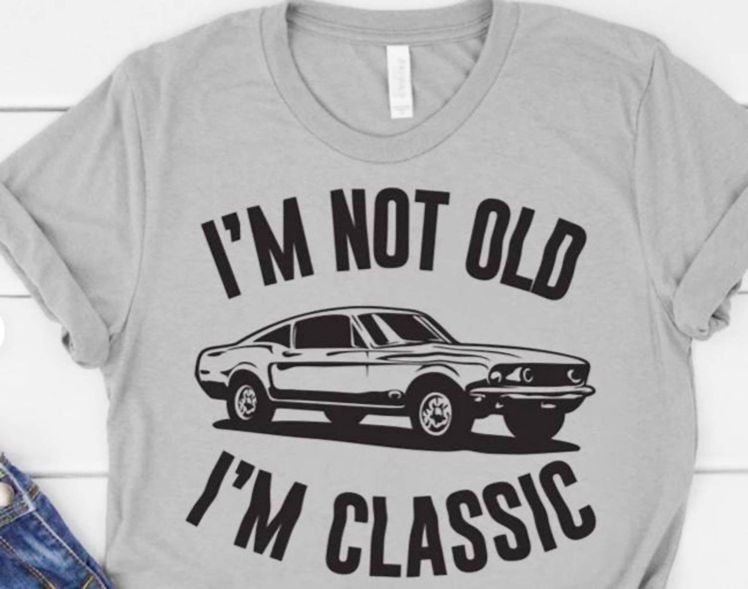 Peach Closet - Men's I'm Not Old I'm Classic Car Graphic Tee - Rack Hunt -