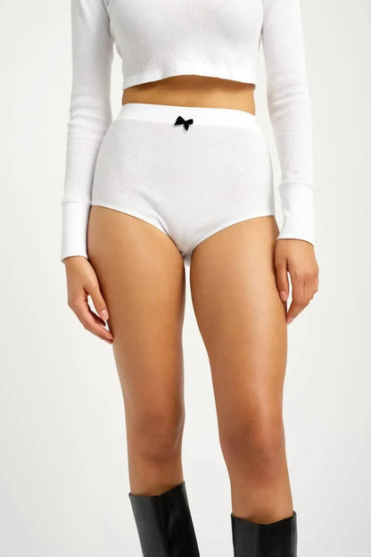 Eliza Faulkner - Ula Organic Cotton Waffle Panty - Rack Hunt