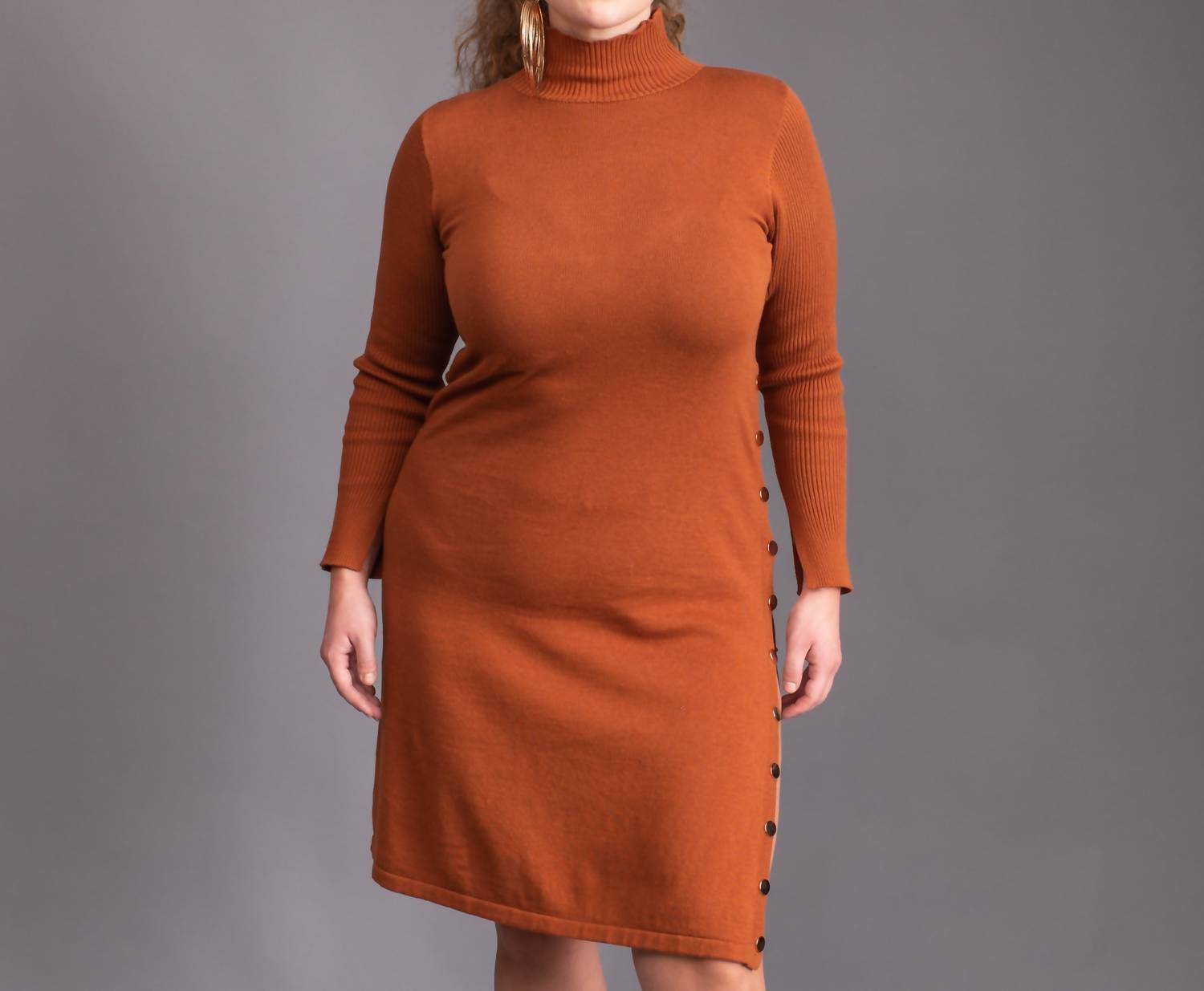 The Athletic Side Of Us - Ribbed Sweater Dress - Rack Hunt