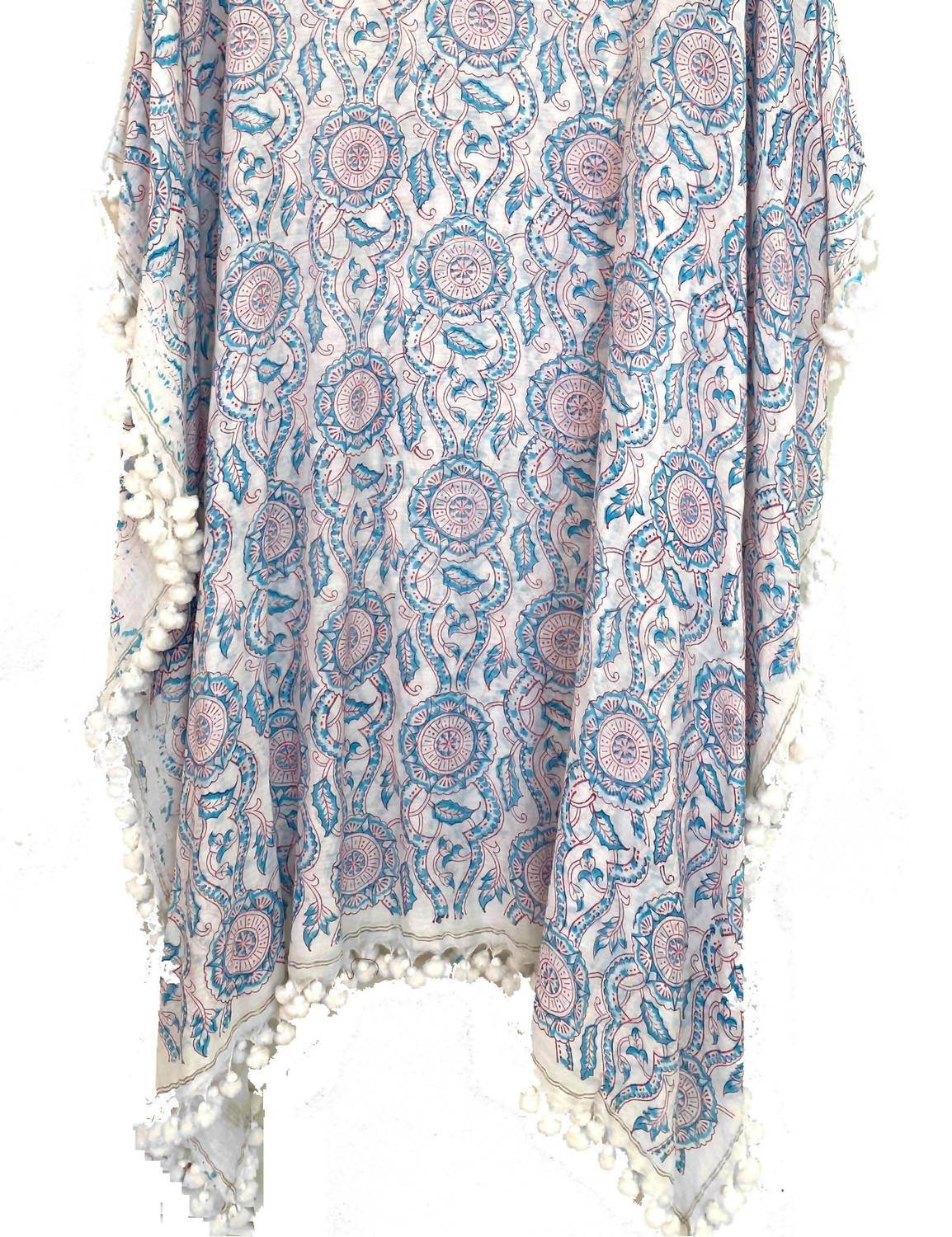 Joshi - Women's Handwoven Pompom Kaftan Dress - Rack Hunt -