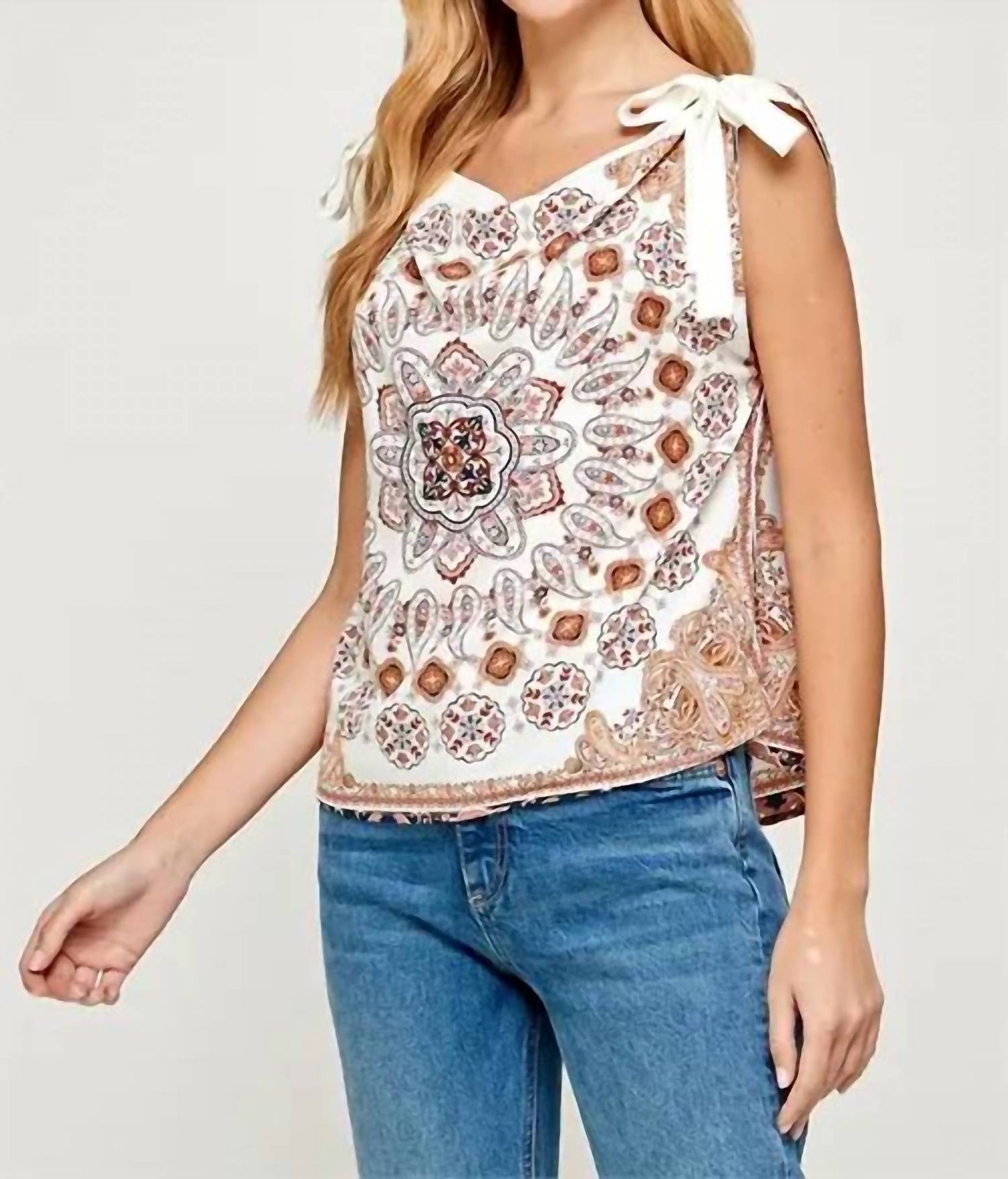 Paisley Print Top
