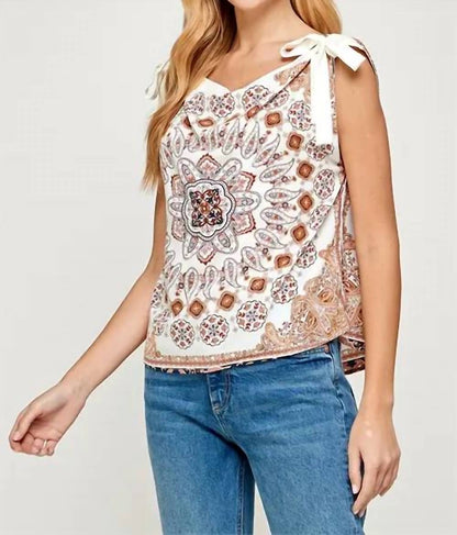 Paisley Print Top