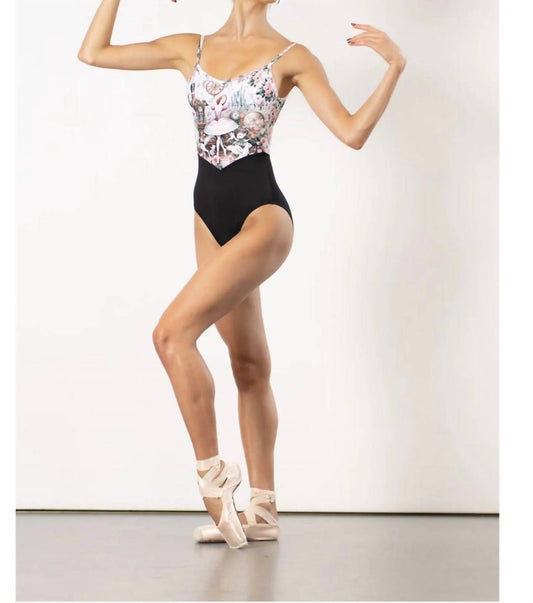 Sweet Mesh Bodice Camisole Leotard