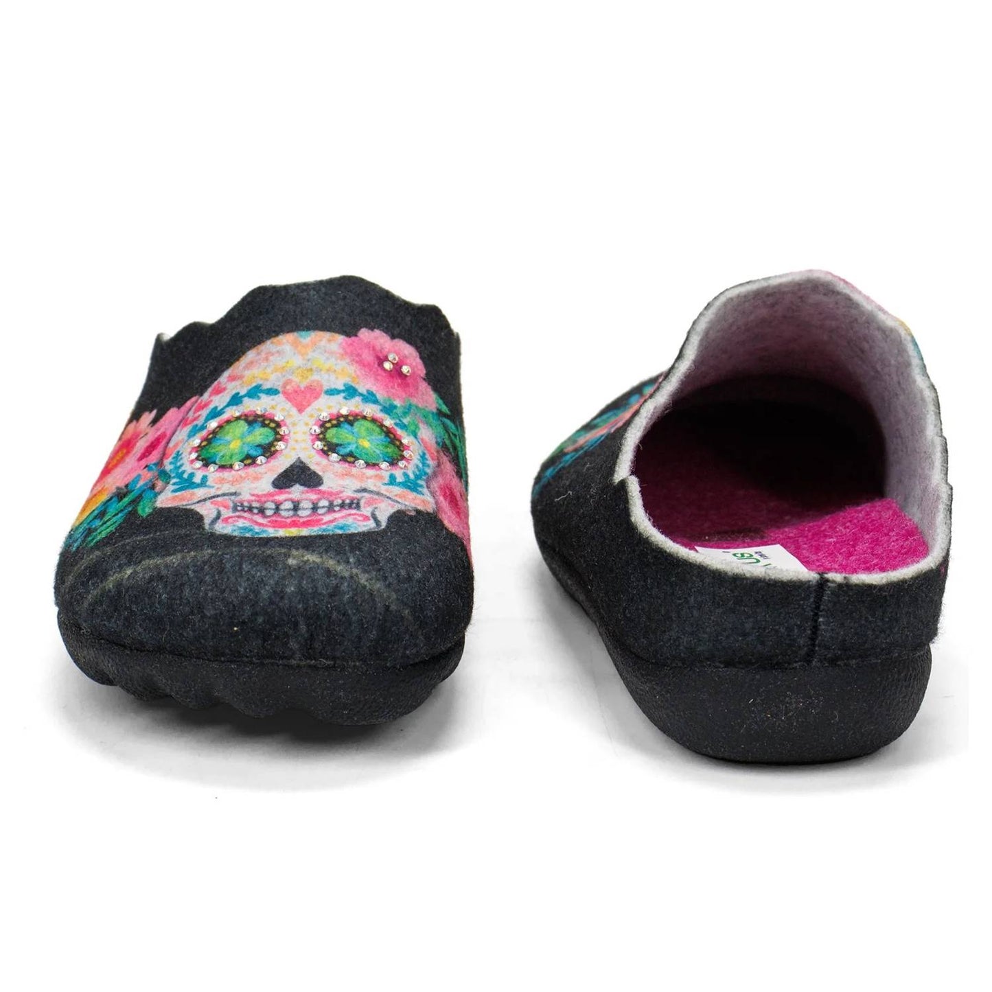 Women's Sugarskull Wool Slippers