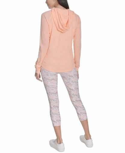Performance Rouched-sleeve Zip Hoodie