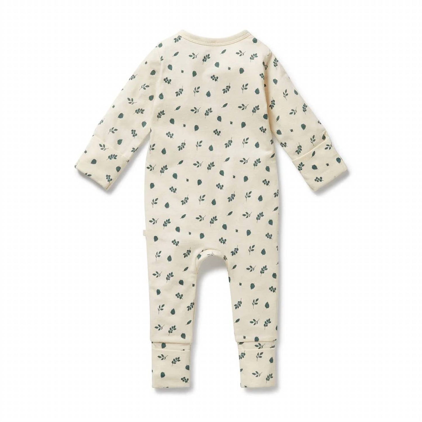 Newborn's Footed Organic Cotton Zipsuit