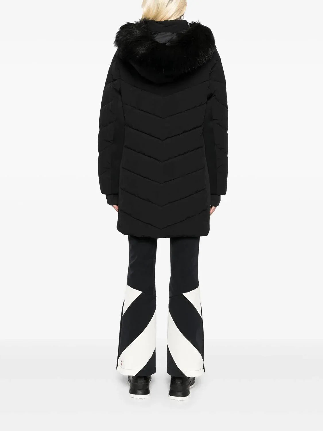 Michael Michael Kors - Chevron Scuba Coat - side view - Rack Hunt