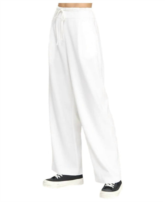 Contrast Wide Leg Pant