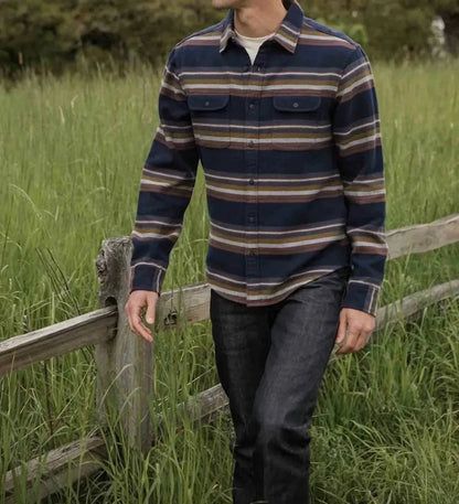 Bridge & Burn - Cole Slim Brushed Cotton Shirt - Rack Hunt
