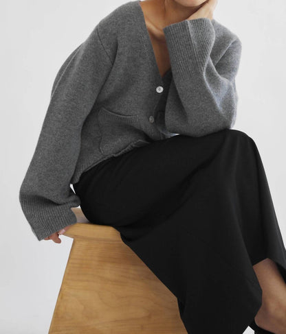 Women's V Neck Cardigan