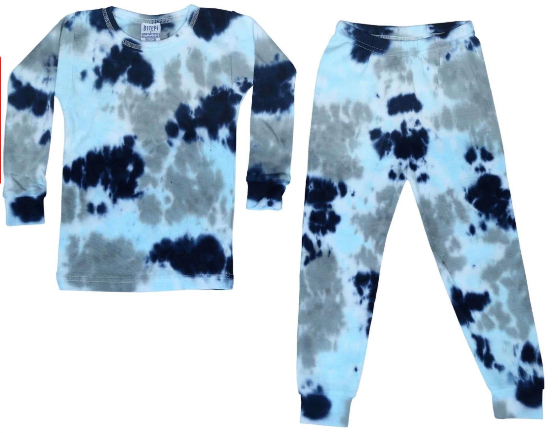 Baby Steps - Kids Judah Rib Knit Tie Dye Pajamas - Rack Hunt -