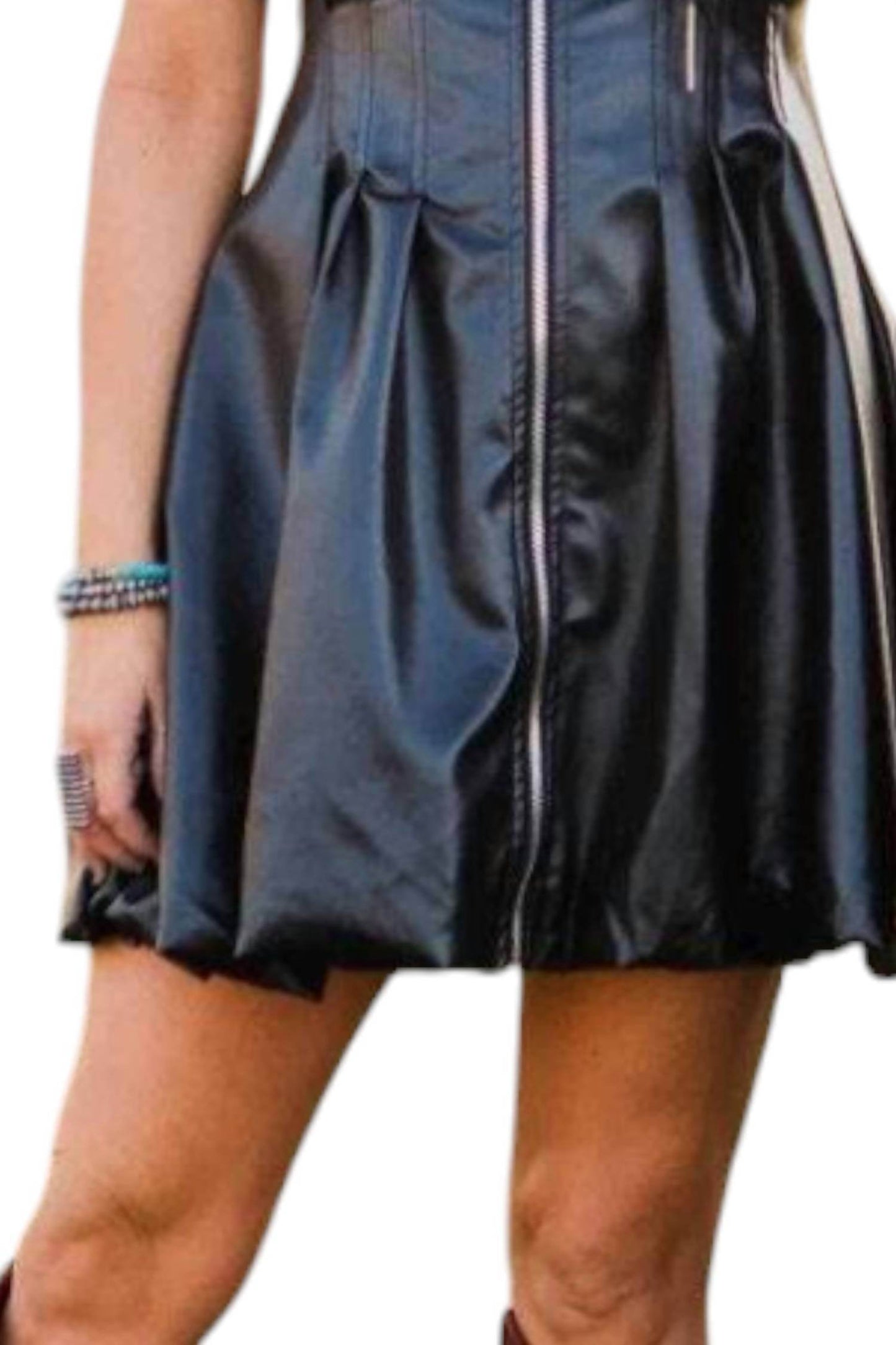 LOVELO - Eleanor Leather Mini Dress - Rack Hunt -