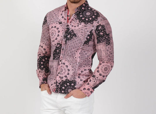 Button Down Wheel Shirt With Trim