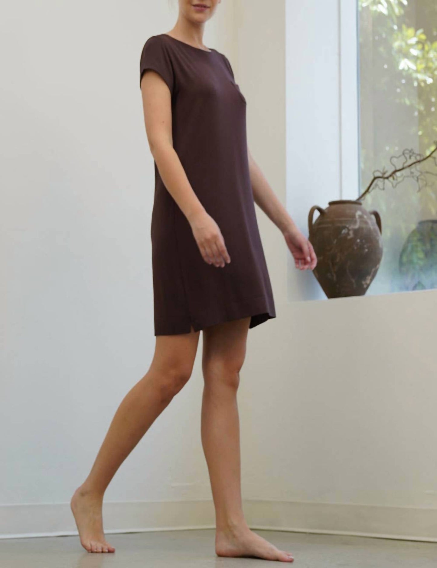 Modal Shift Mini Dress