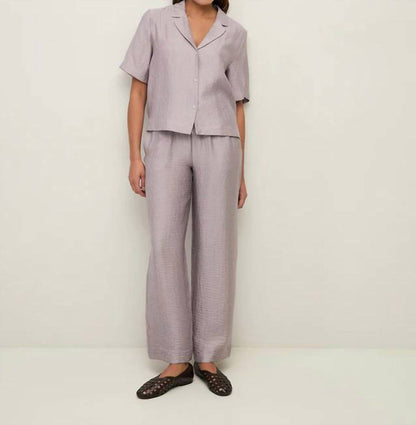 Greta Flowy Wrinkle Effect Wide Leg Pants