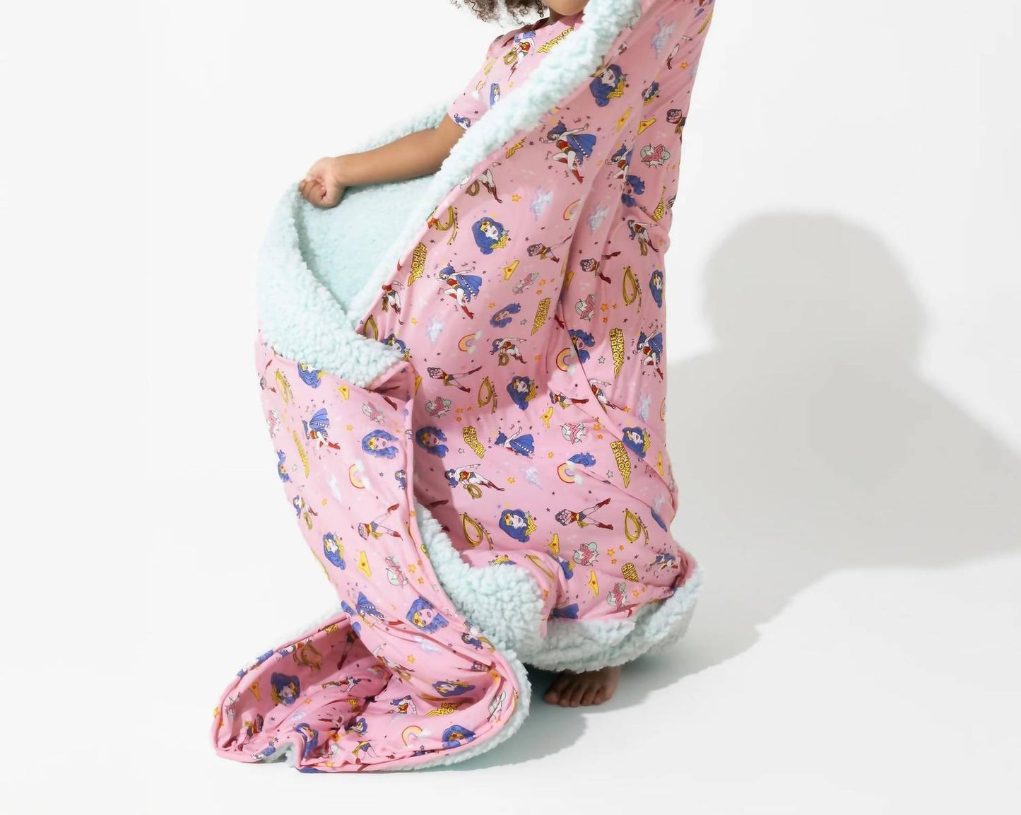 Kid's Wonder Woman Sherpa Blanket