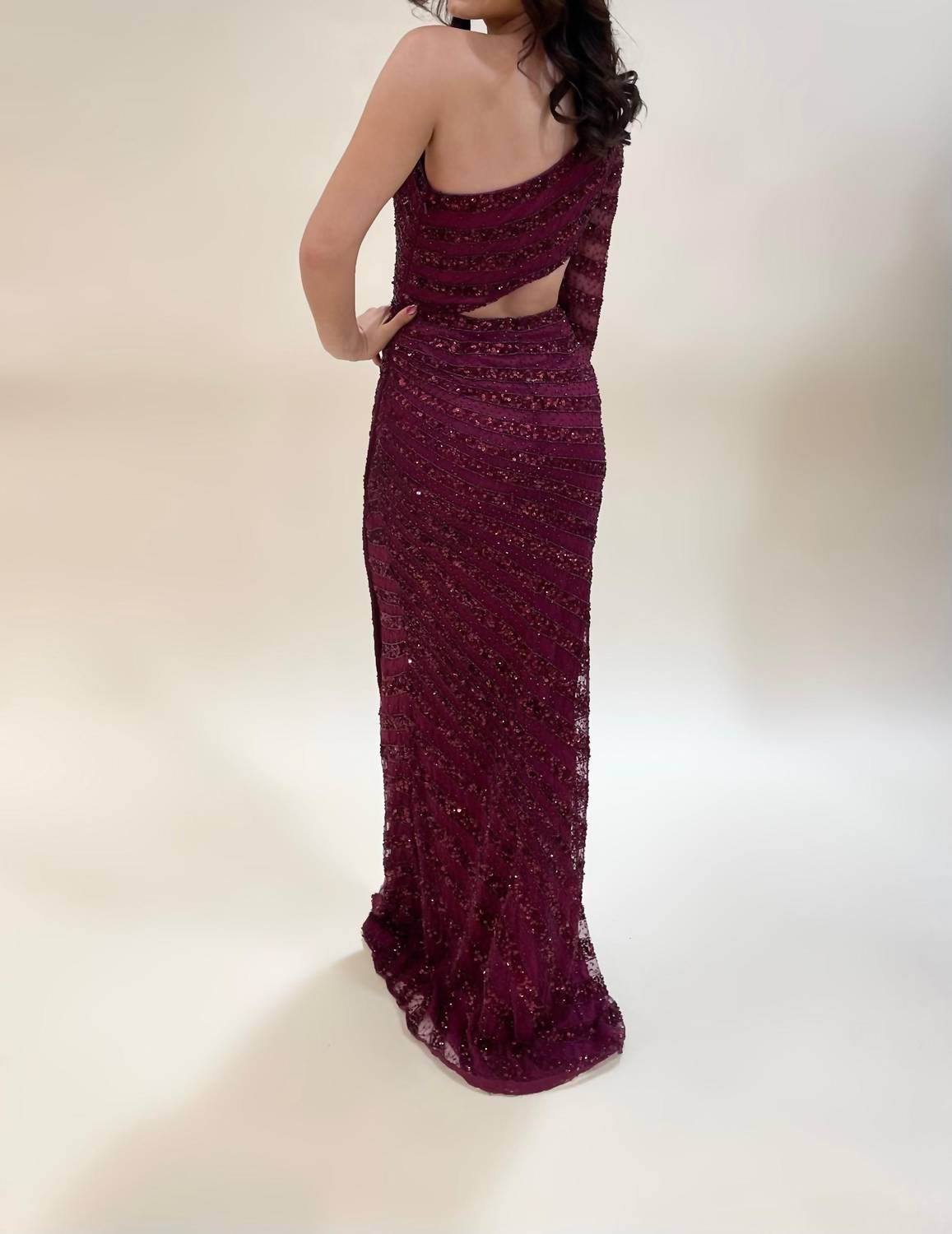 Aleta - Elegant Cut-out Side Prom Dress - Rack Hunt -