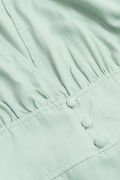 Front Slit And Buttons Midi Dress
