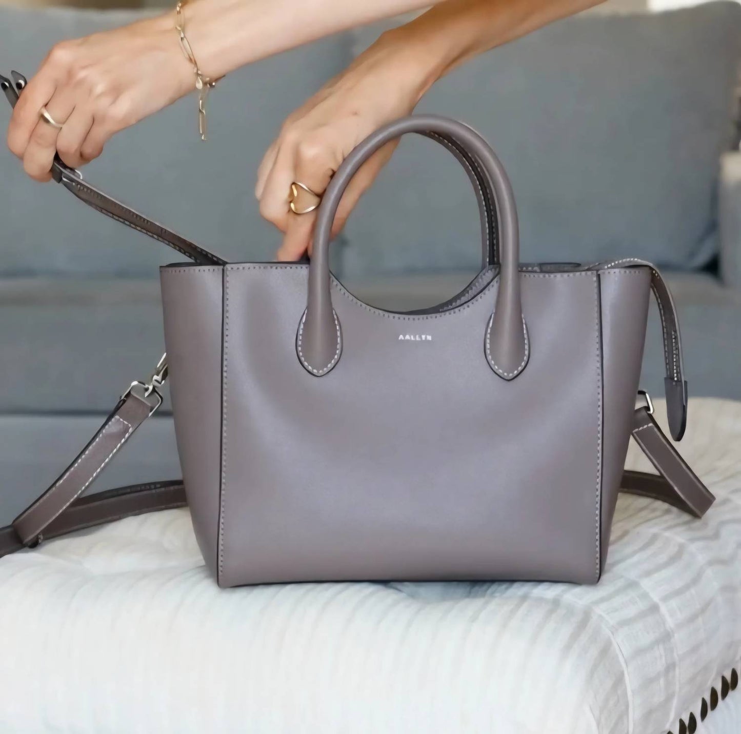 Women's Lilly Leather Satchel Bag