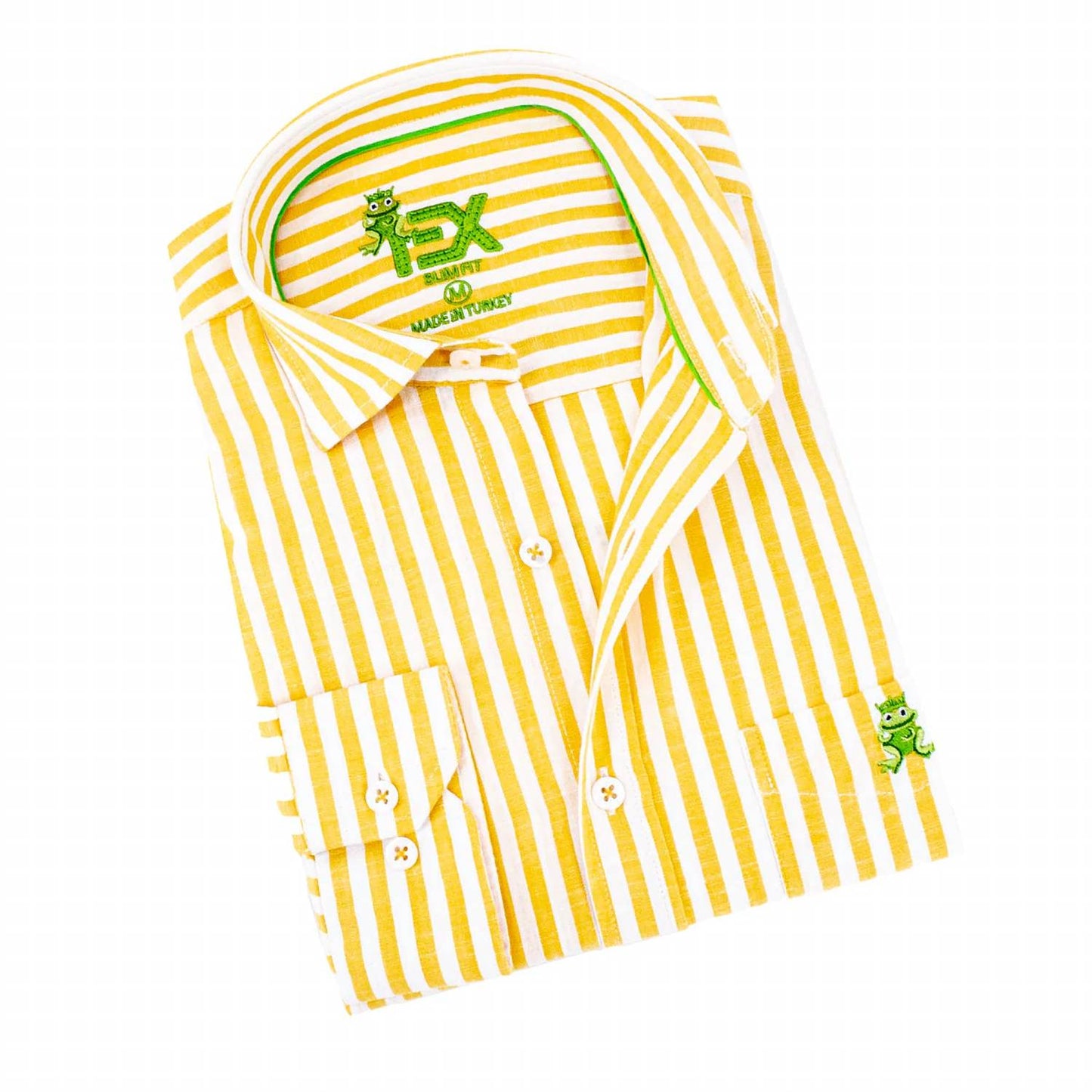 Men's Stanford Stripe Frog Linen Shirt