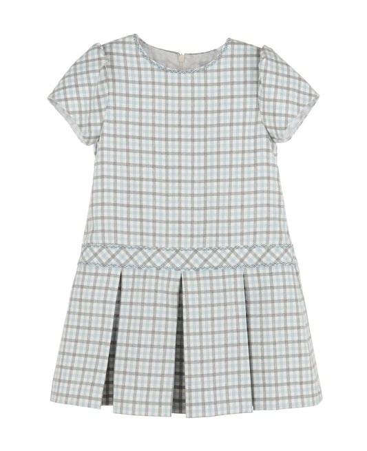 Luli & Me - Girl's Plaid Drop Waist Dress - Rack Hunt -
