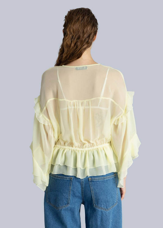 ESTHE - Women's Chiffon Oversized Top - Rack Hunt -