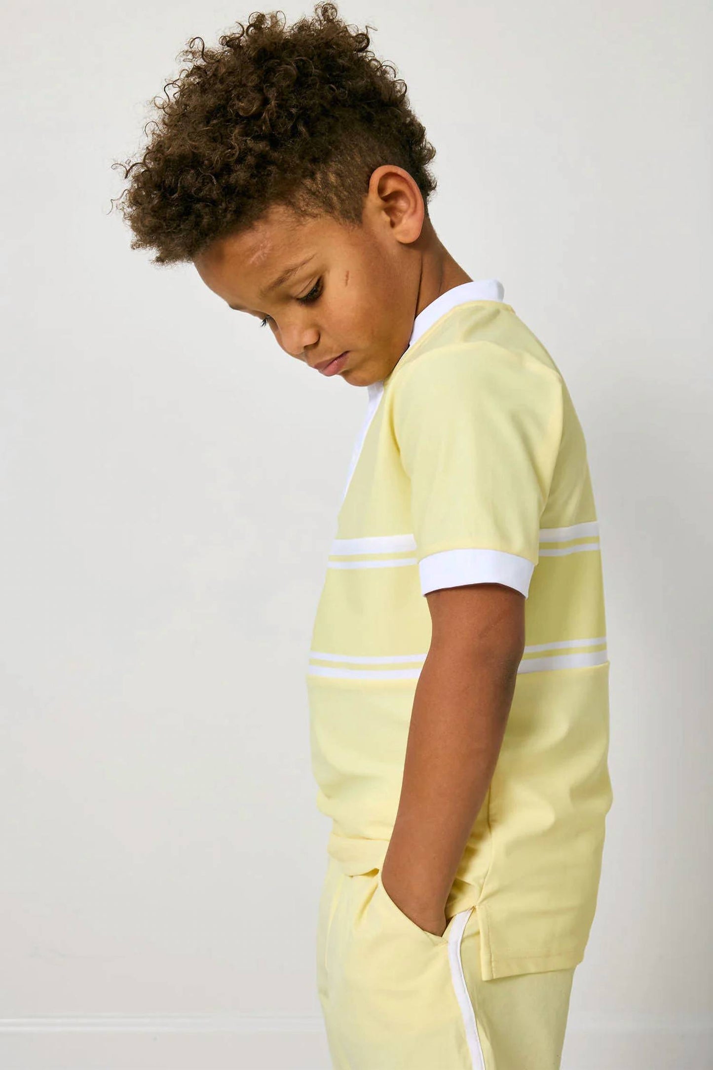 Boy's Lemon Stripe Blade Shirt