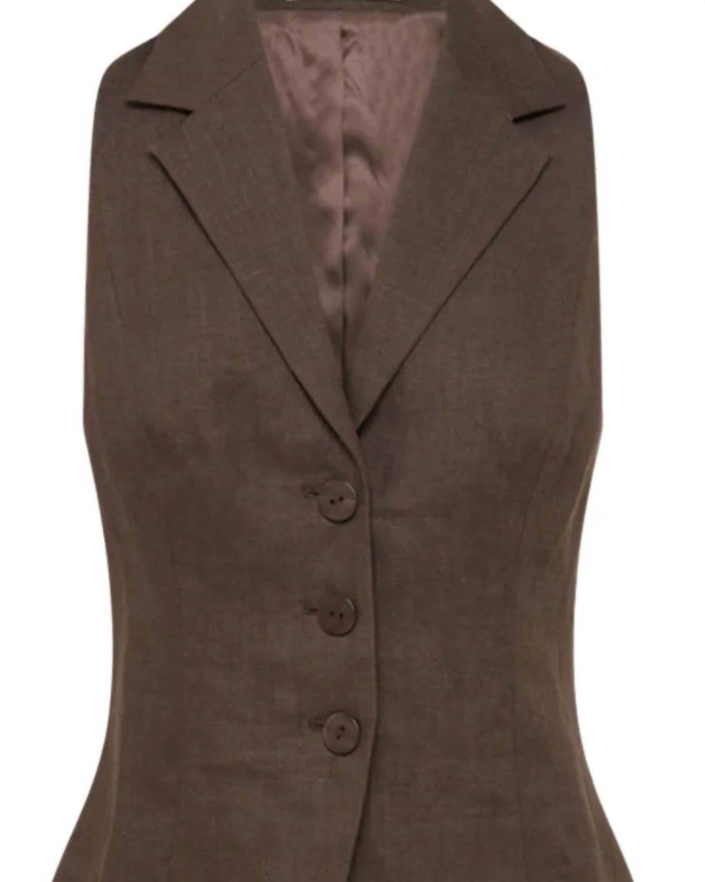 Nude Lucy - Women's Thilda Linen Vest - Rack Hunt -