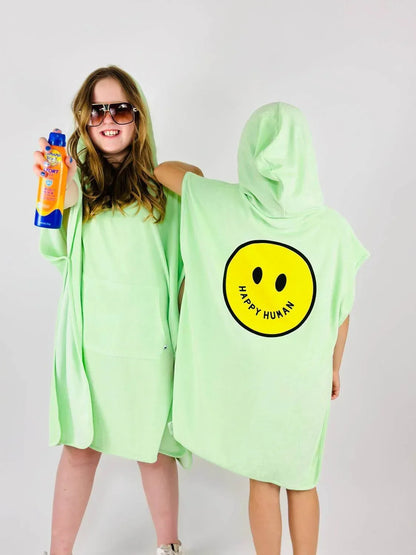 COS I SAID SO - Girl's Happy Human Terry Poncho Coverup - Rack Hunt