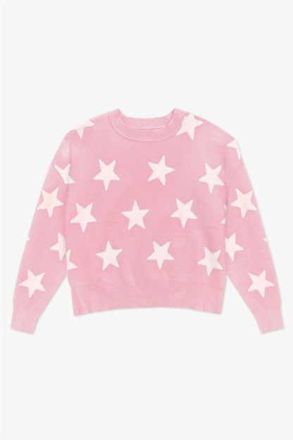 Star Yummy Soft Crew Neck Sweater