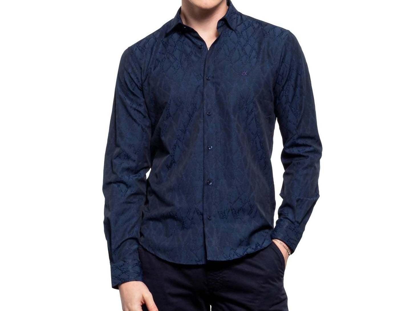 Aorta Jacquard Button Down Shirt