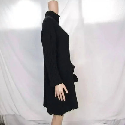 BITTE KAI RAND - Women's Ribbed Sweater Knit Dress With Bow Detail - Rack Hunt