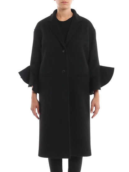 Valentino - Frill Sleeves Compact Drap Coat - Rack Hunt