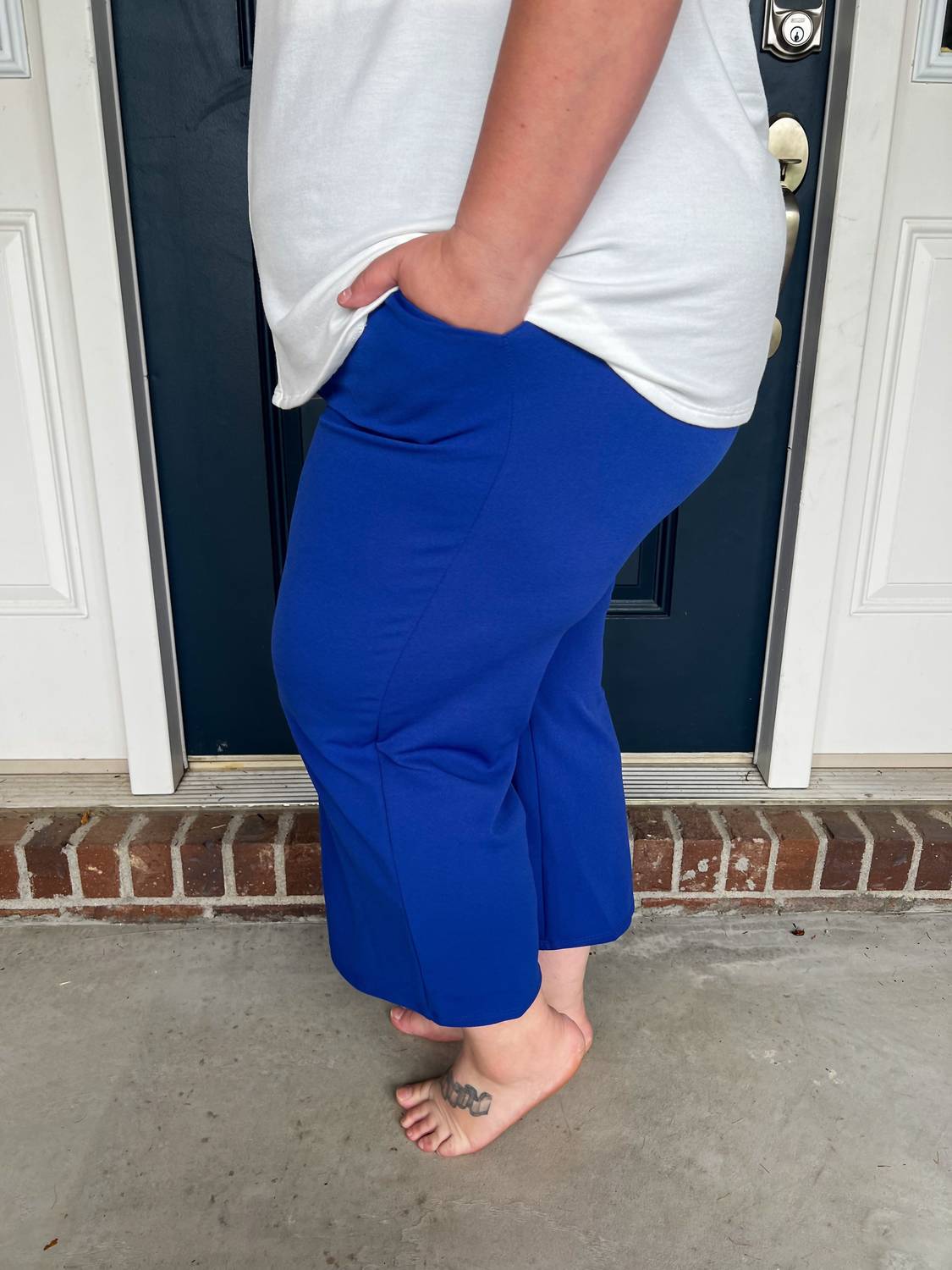 Lucy Wide Leg Stretchy Crop Pants