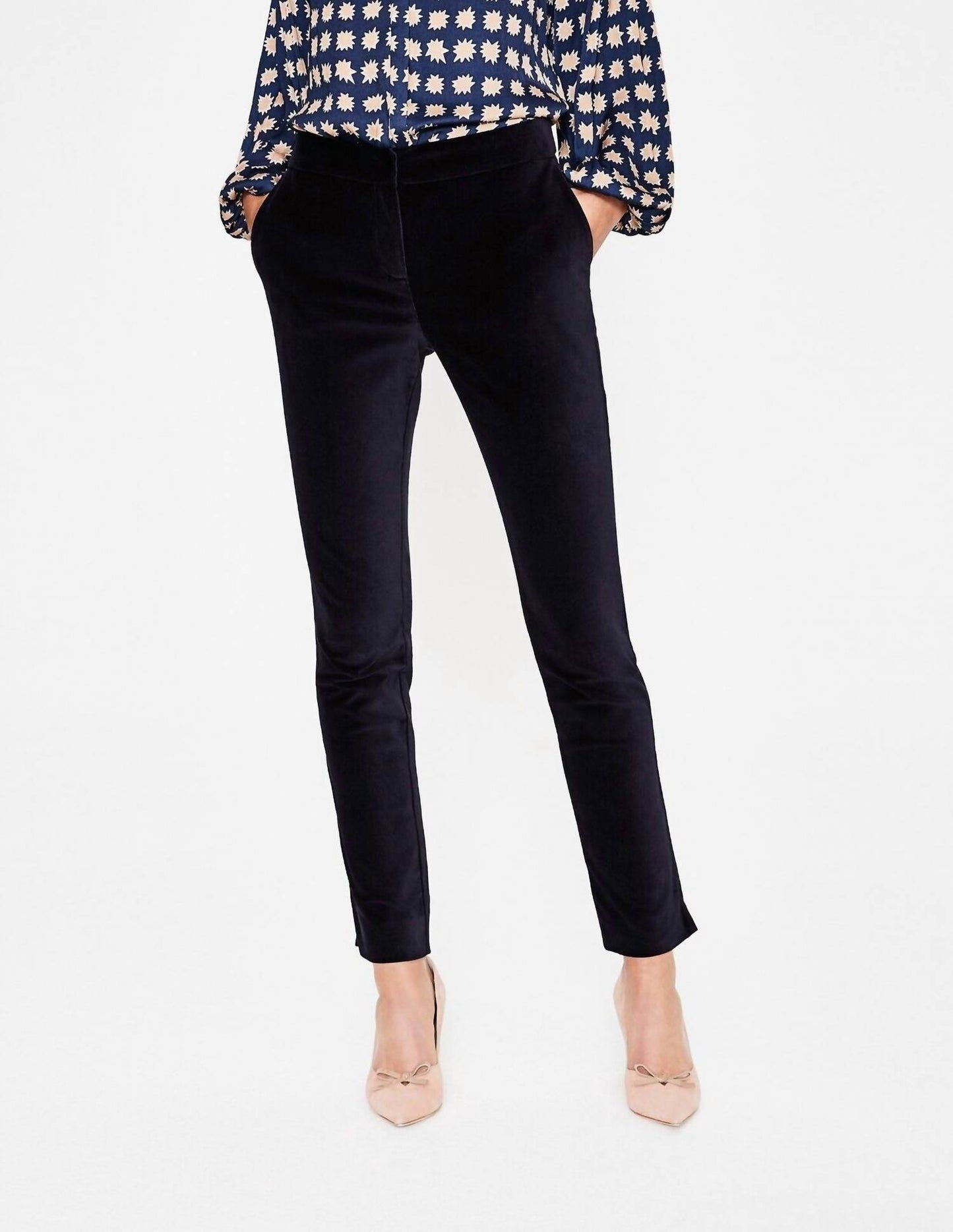 Boden - Velvet Straight Leg Ankle Pants - Rack Hunt -