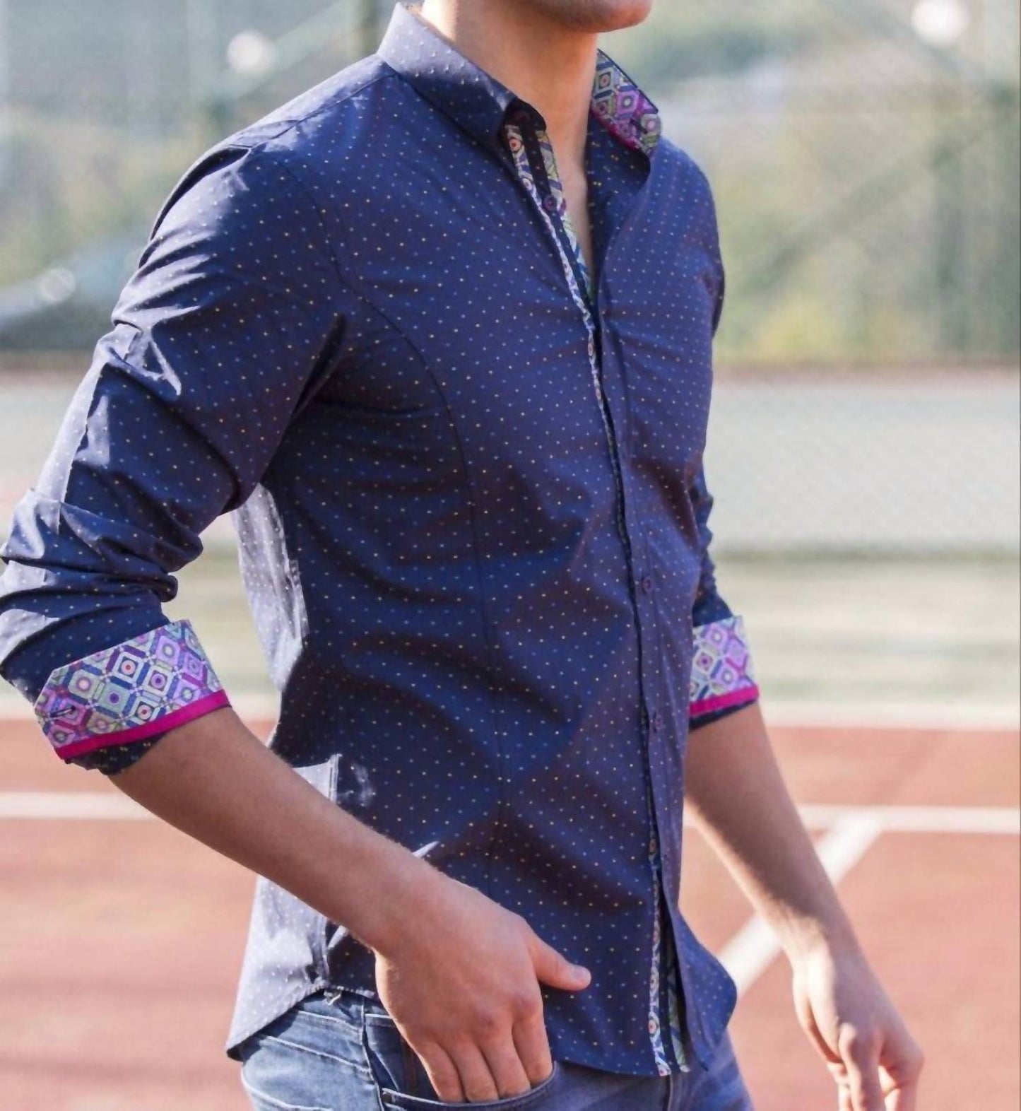 Men's Fill Coupe Dots Shirt