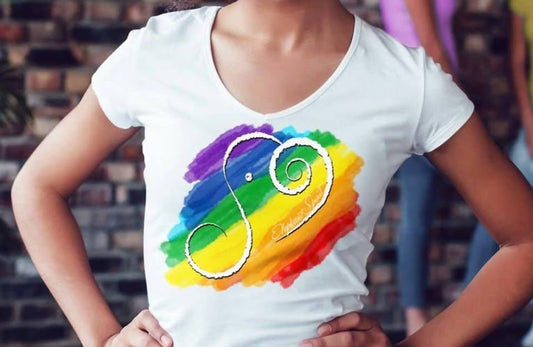 Rainbow Pride Elephant Spirit Performance Scoop Neck Tee