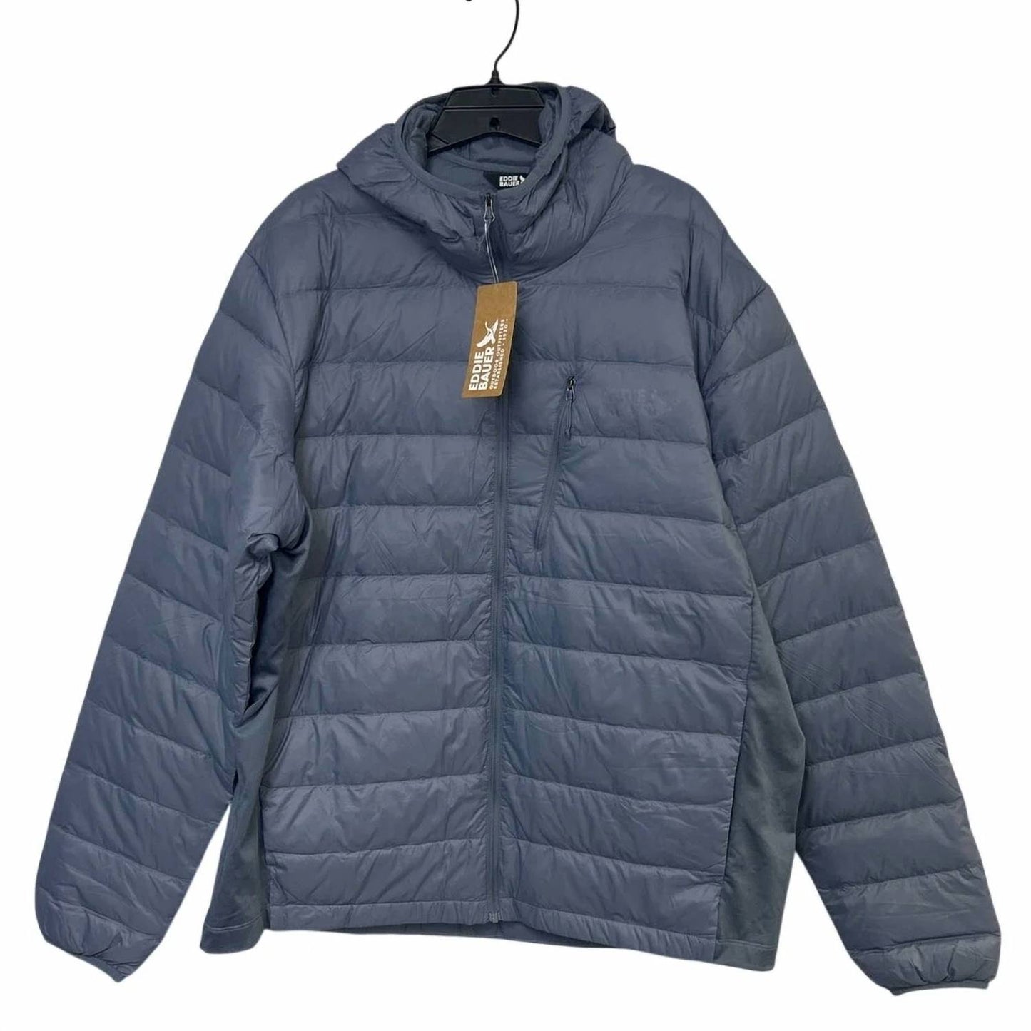 Men's Hooded Zip Up Soft Packable 550 Down Puffer Jacket