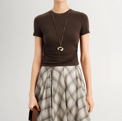 Sculpted Waist Slim-fit Tee