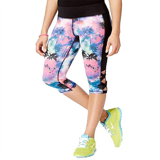 Women's Plus Printed Capri Athletic Leggings