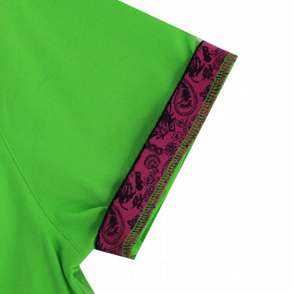 Double Sided Paisley Print Collar Polo
