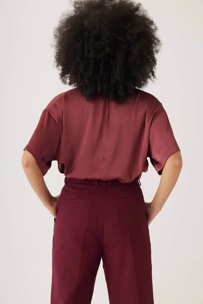 Rose Velvet - Piper Cotton Twill Full Length Pants - Rack Hunt