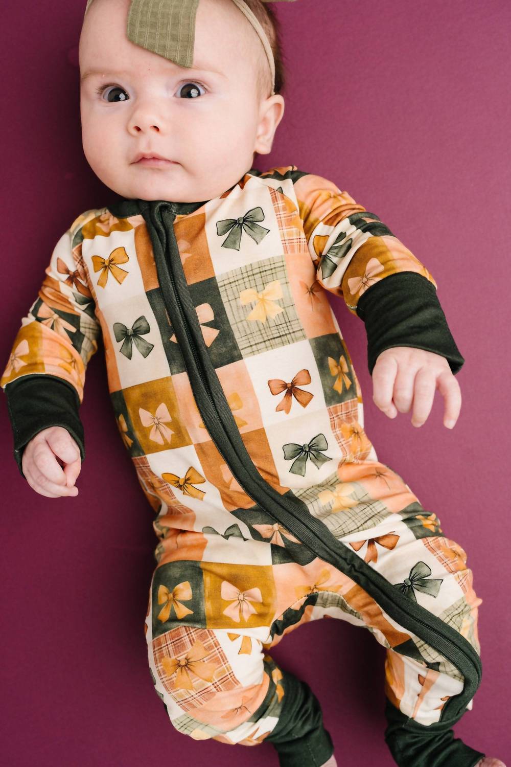 Kid's Bow Patchwork Bamboo Sleeper