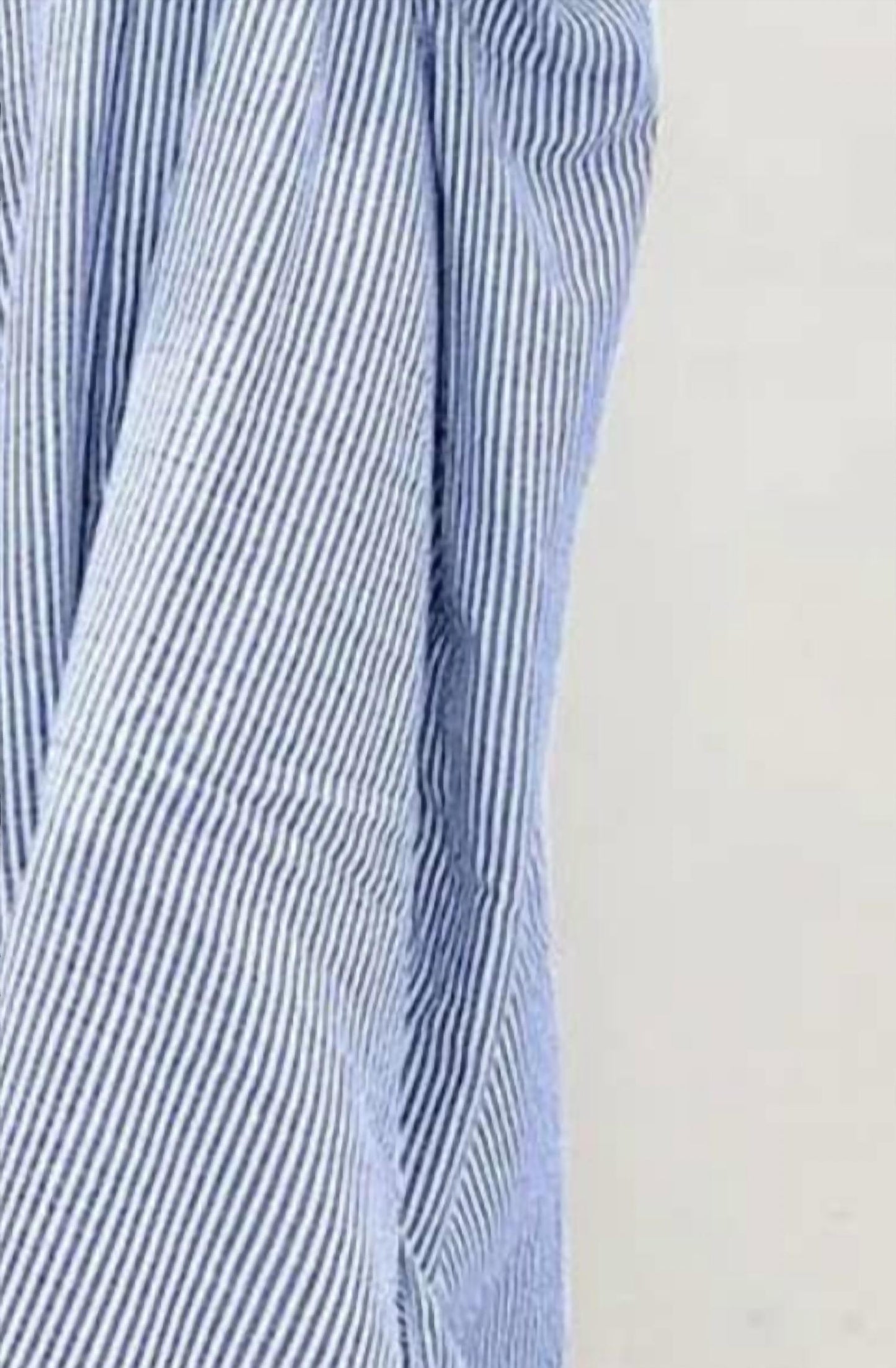 Stripe Shirt Maxi Dress