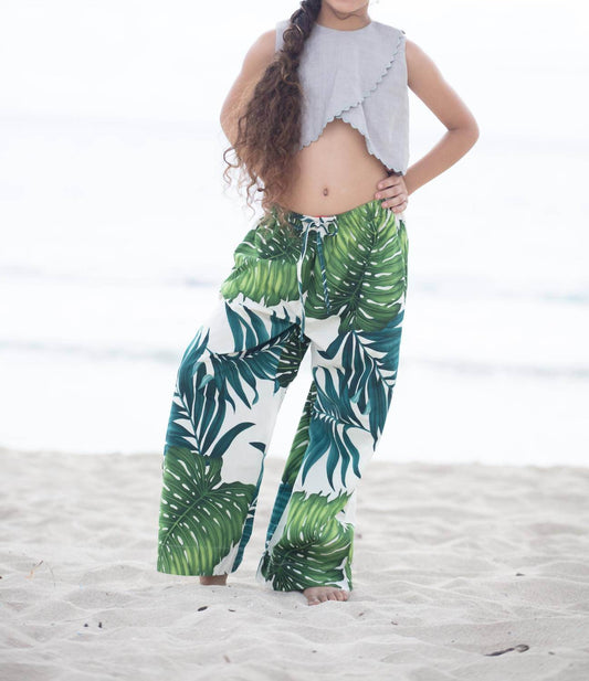 Coradorables - Girls Monstera Wide Leg Pant - Rack Hunt -