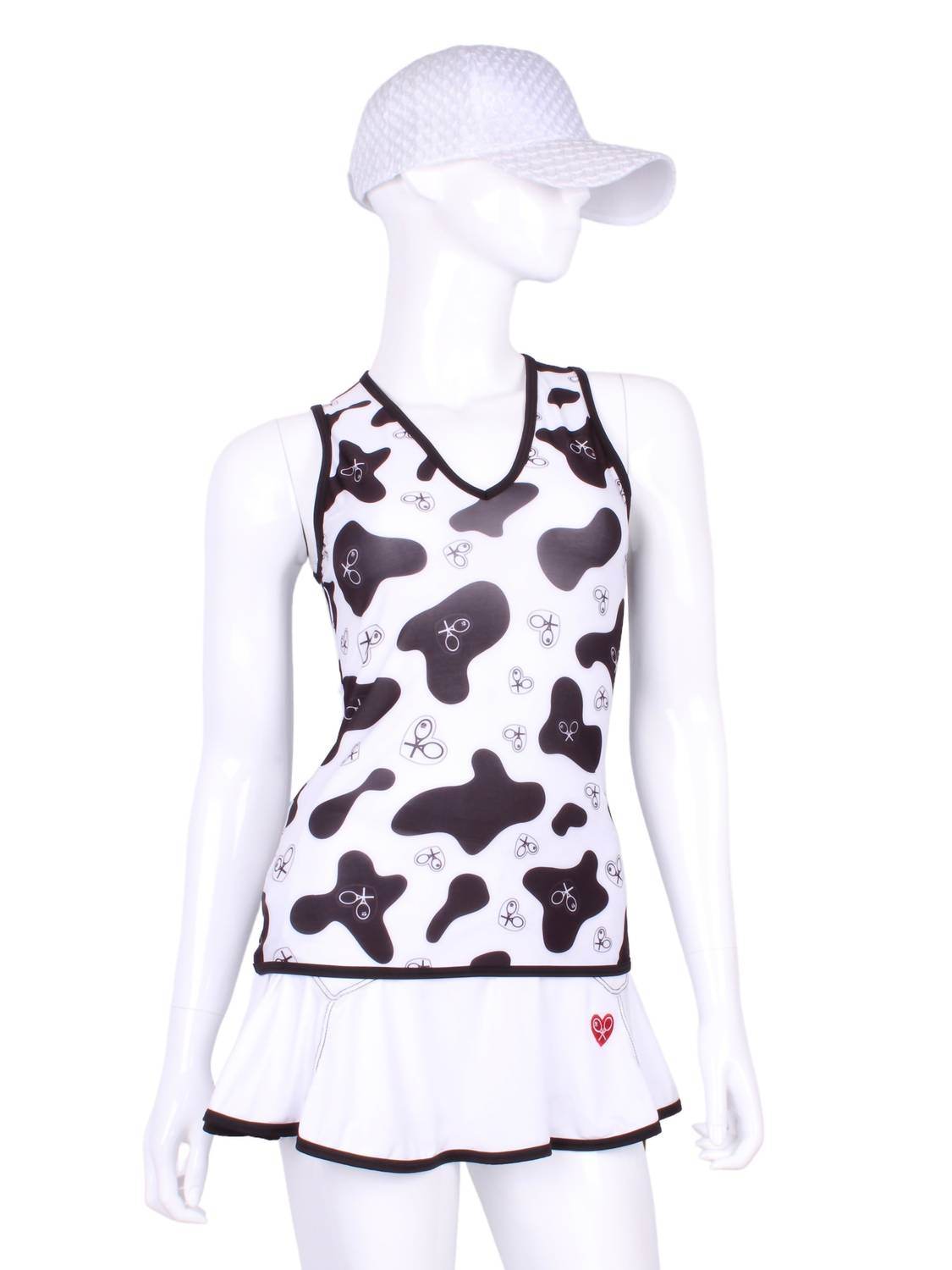 Love Love Tennis - Women's Limited Straight Back Vee Tank - Rack Hunt