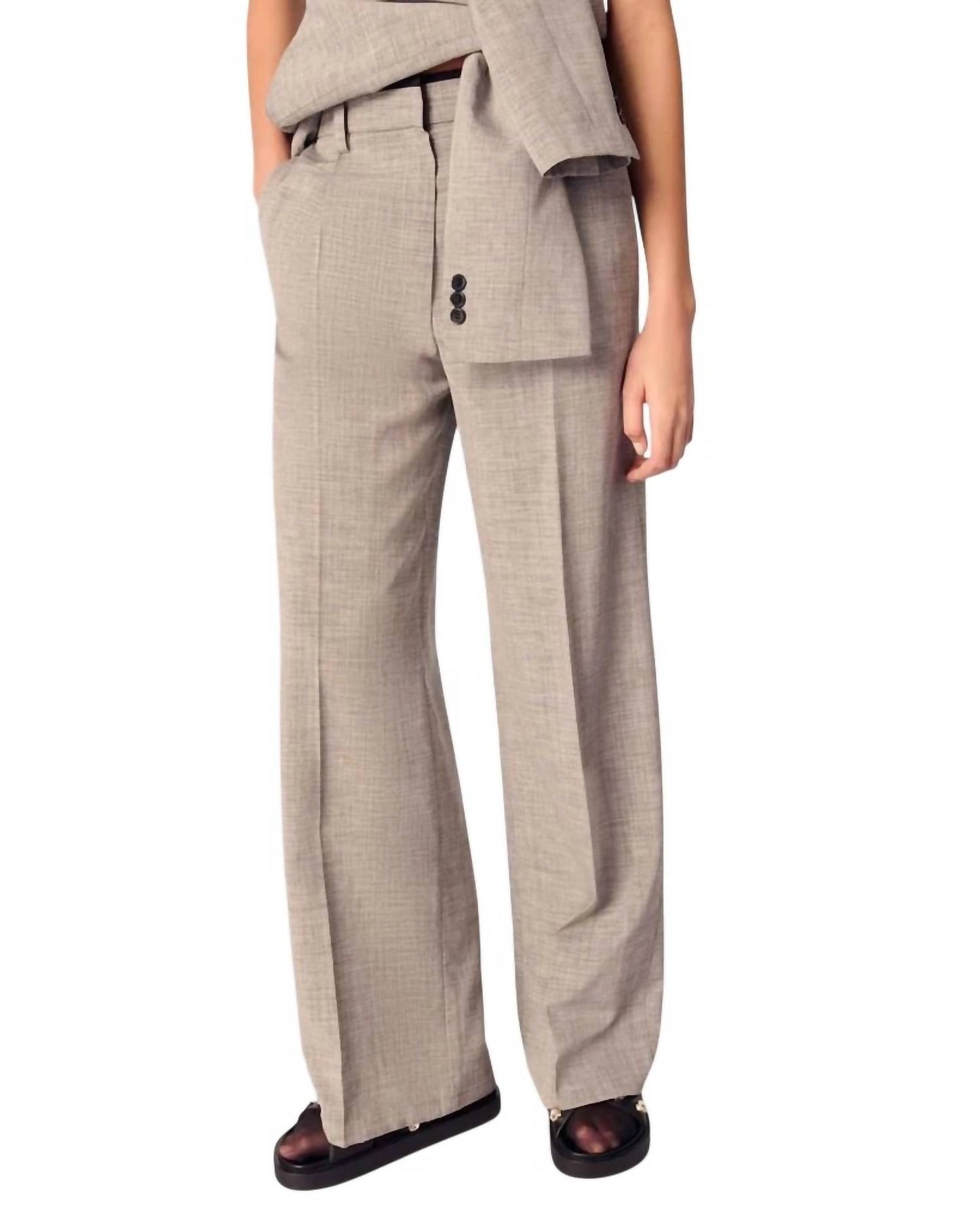 Maje Pigrisa Wide-leg Trousers