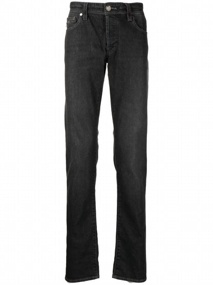 Leonardo Stretch Denim Slim Straight Leg Jeans