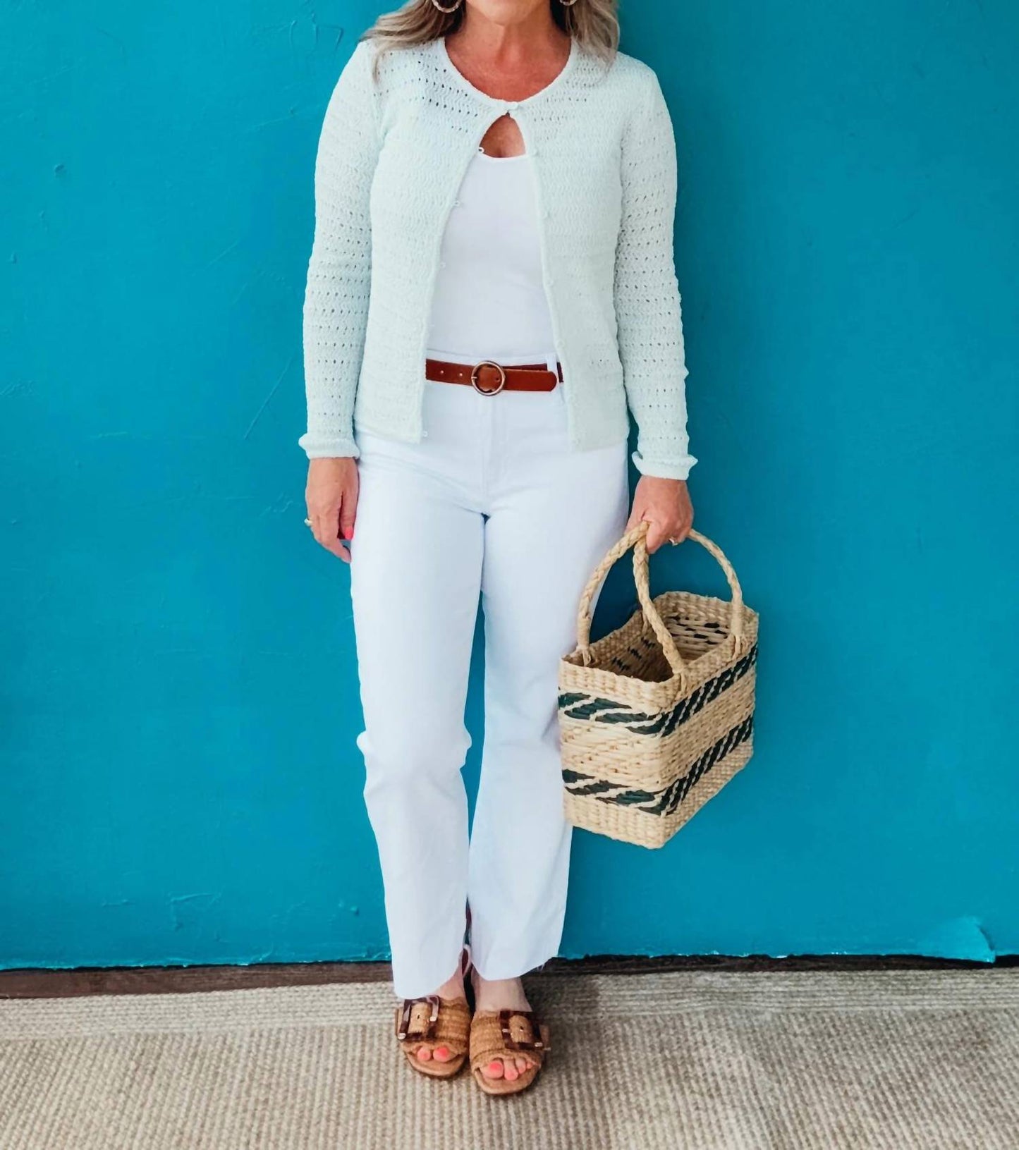 Iris Long Sleeve Button Down Cardigan
